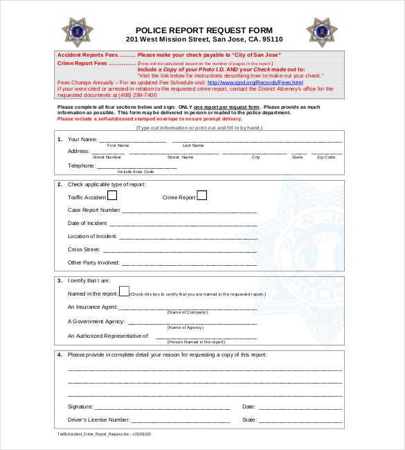 10+ Police Report Templates