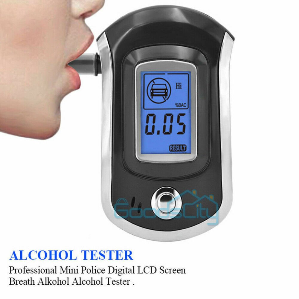 Alcohol Breathalyzer Police Digital Breath Analyzer Tester ...