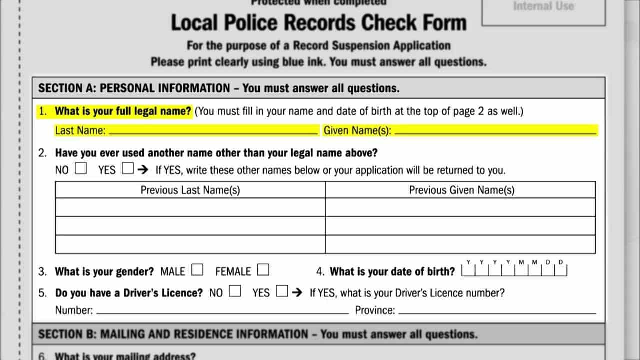 Chapter 6, Step 4  Local Police Records Check  My Background Check is ...