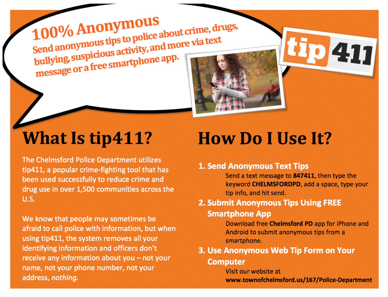 Chelmsford Police Department Announces Launch of Anonymous Tip App ...