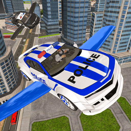 Drive Real Futuristic Police Flying Car 3D full unlocked
