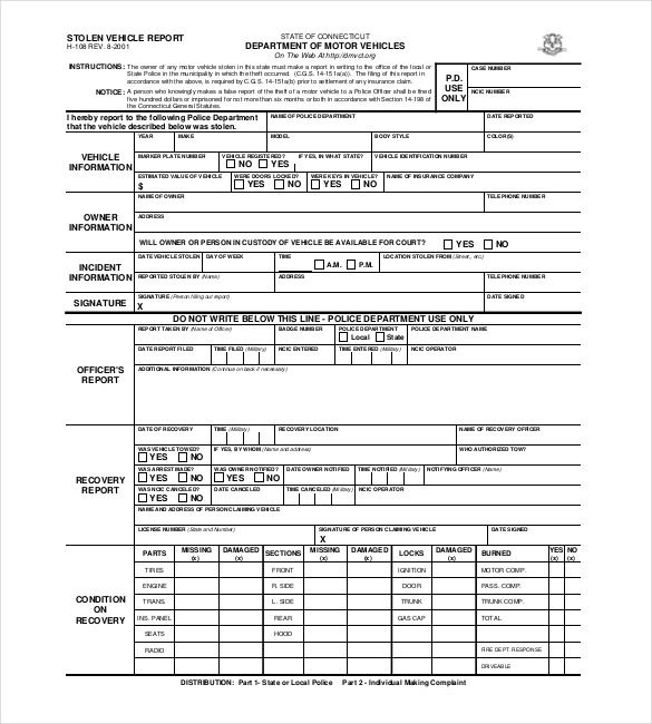 Fake Police Report Template (1)