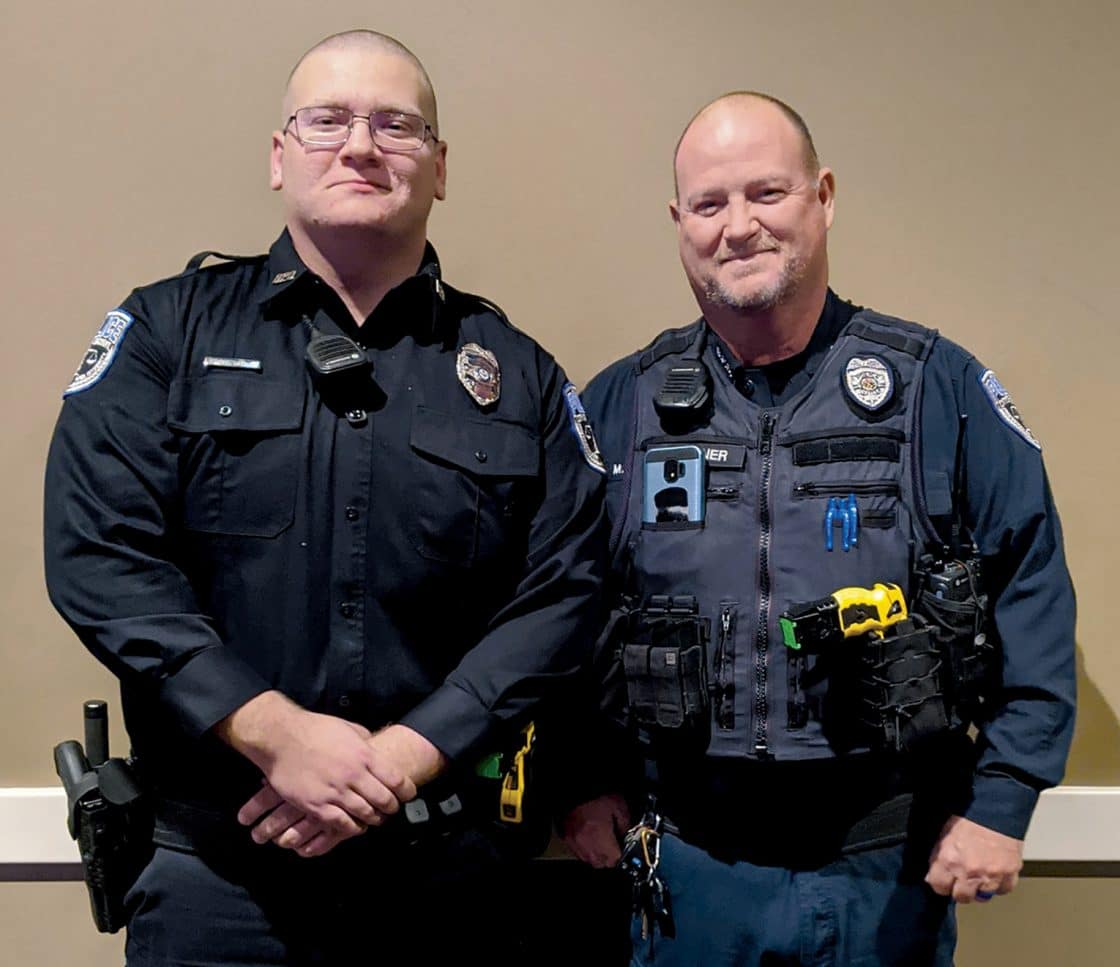 Following Footsteps: Son becomes police officer with dad
