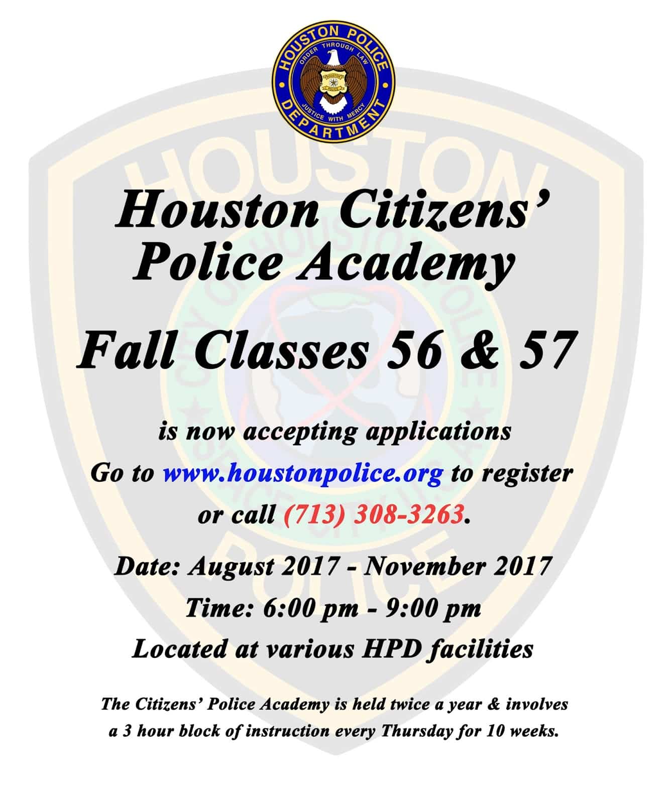 Houston Police Community Blog: Come join the HPD Citizens