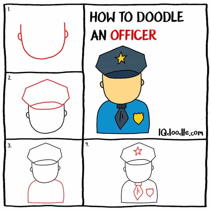 How to Doodle a Police Officer