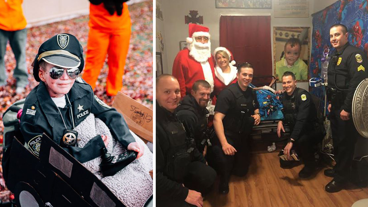 it absolutely made his day wpd officers give wichita boy with rare
