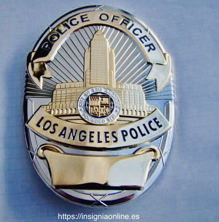 Los Angeles police badge  https://insigniaonline.es