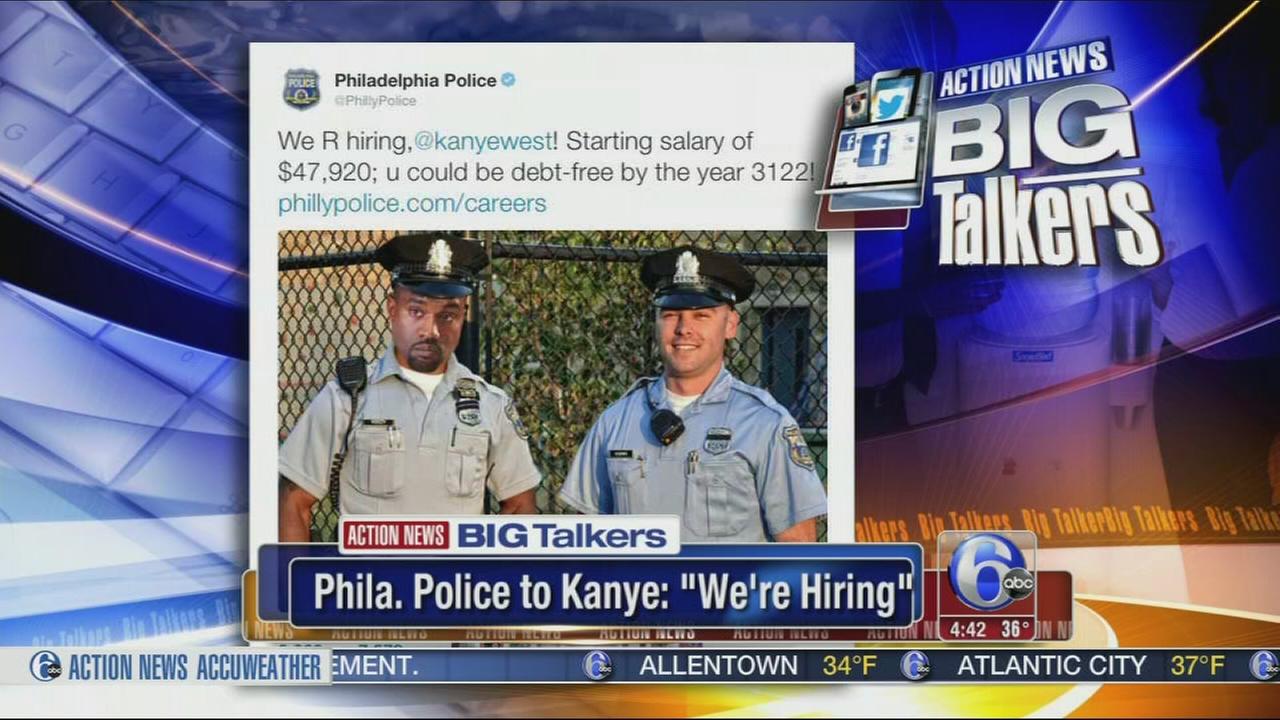 Philadelphia Police Department to Kanye West: We