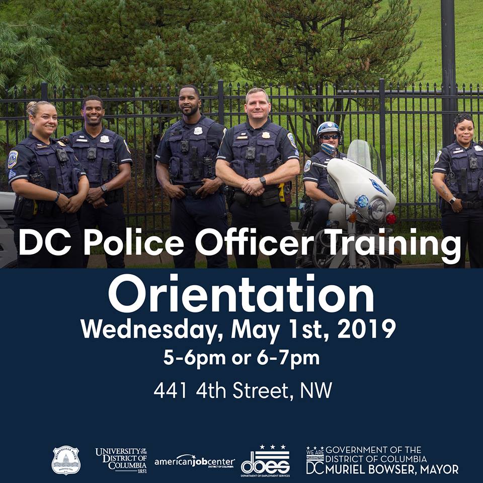 Police Officer Training Cohort: Do you want to become a DC police ...