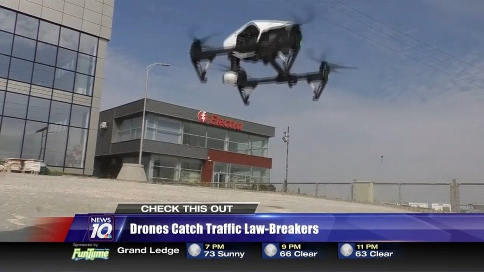 Police using drones to catch drivers breaking the law